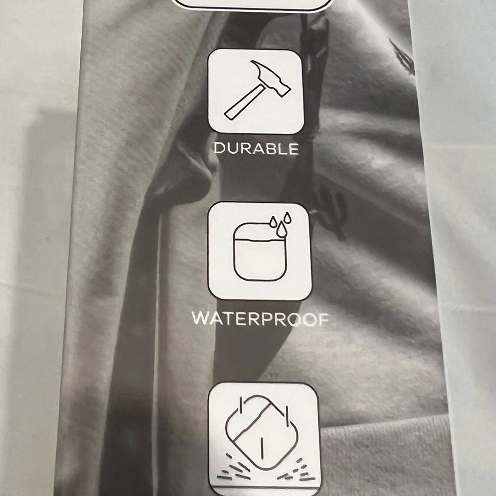Silicone protective case cover‎ for Apple AirPods waterproof durable black new